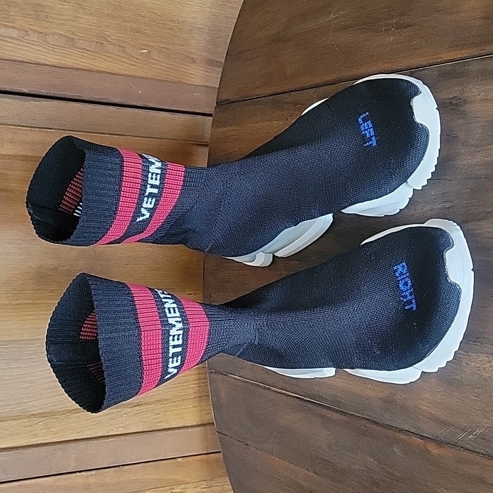 Vetements X Reebok Runner Sock Sneakers Sz 8.5